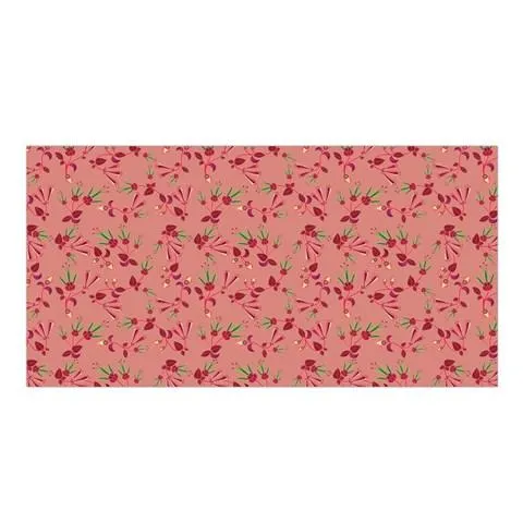 Swift Floral Peach Rouge Remix Satin Shawl