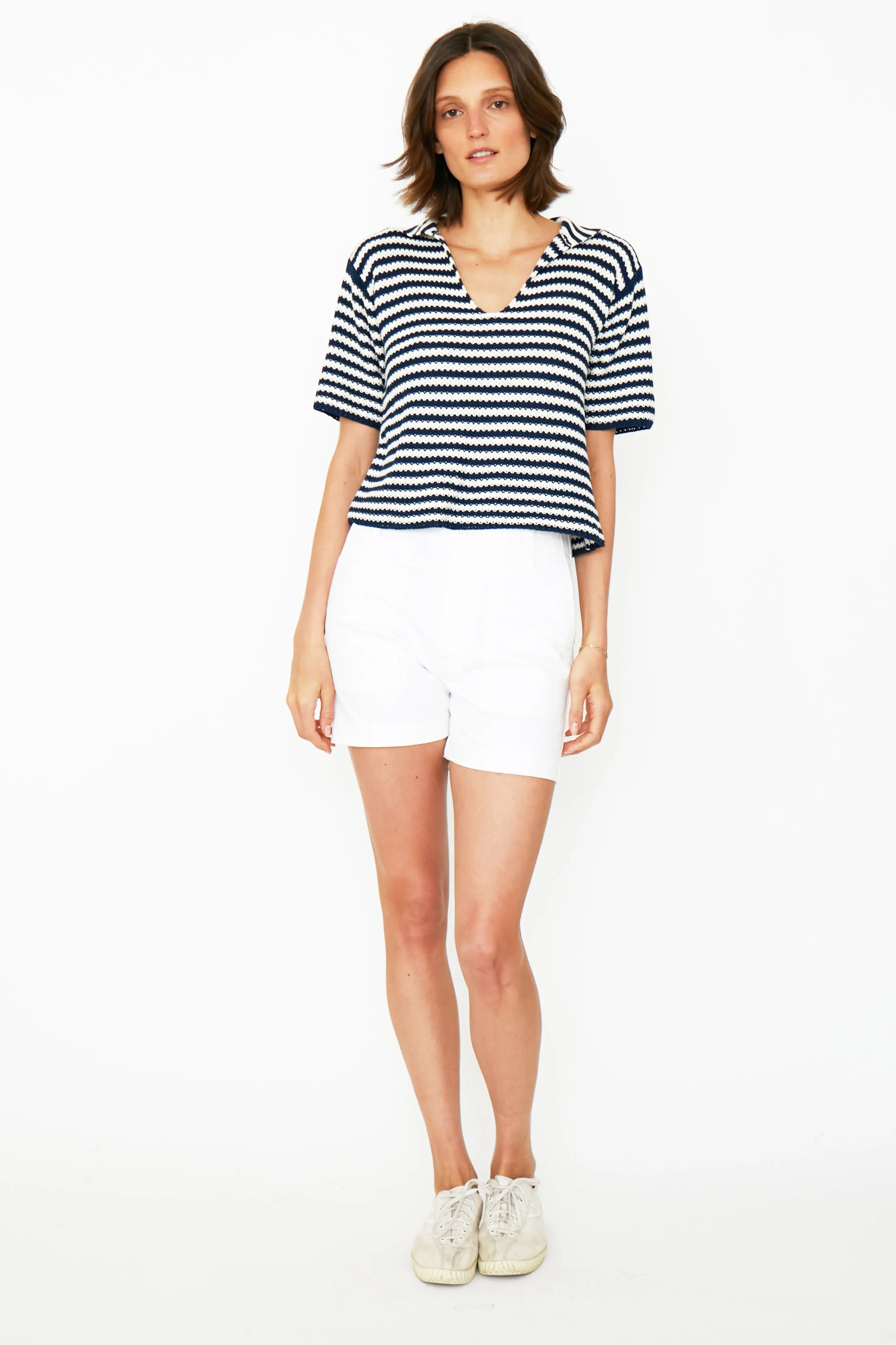 The Lucie - Cream/Navy