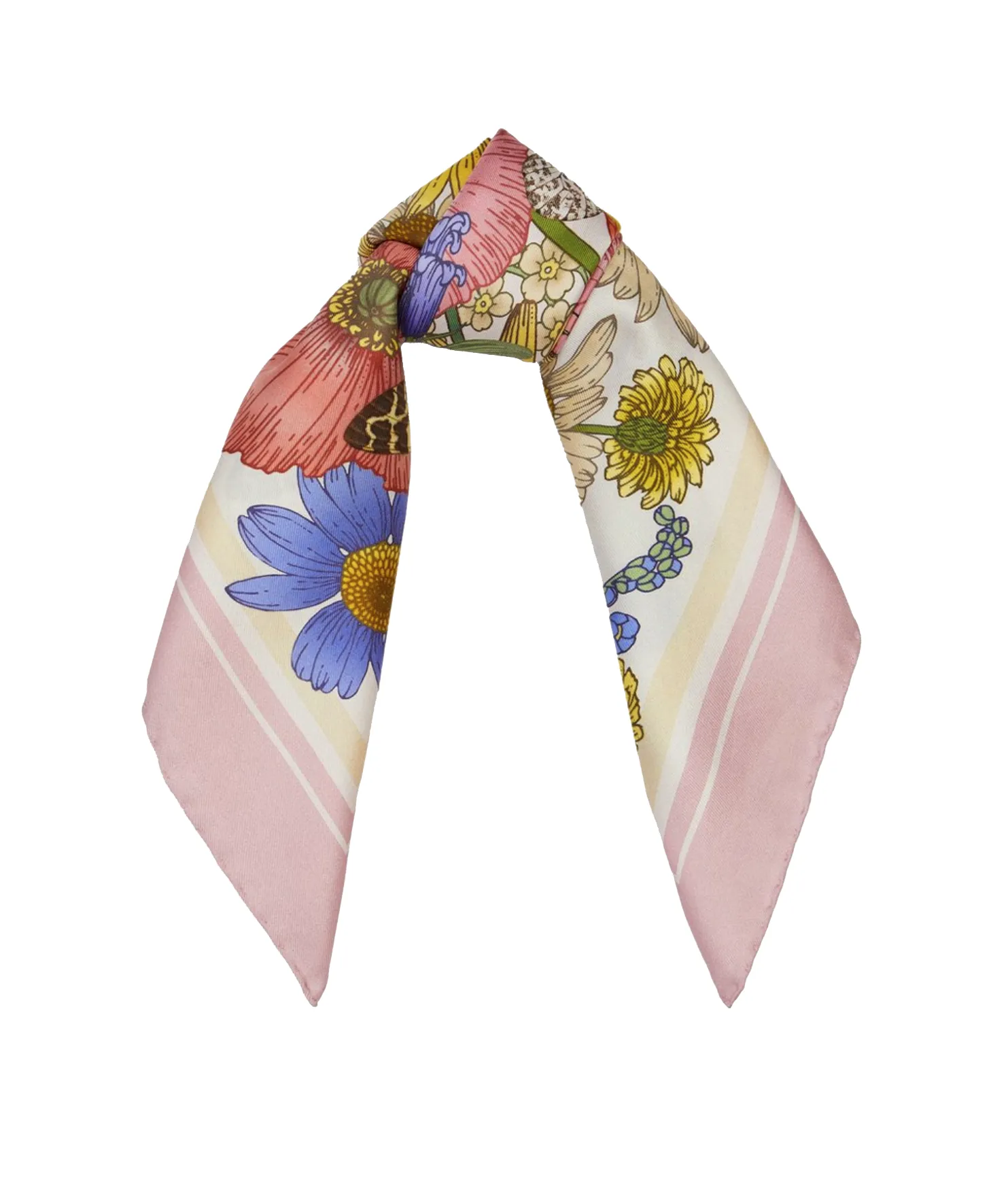 The Rose & Bluebell Silk Scarf | 65x65cm [Preorder]