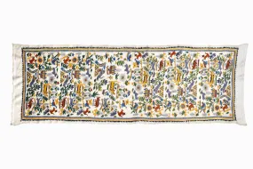 TR1 Indian embroidered silk table runner