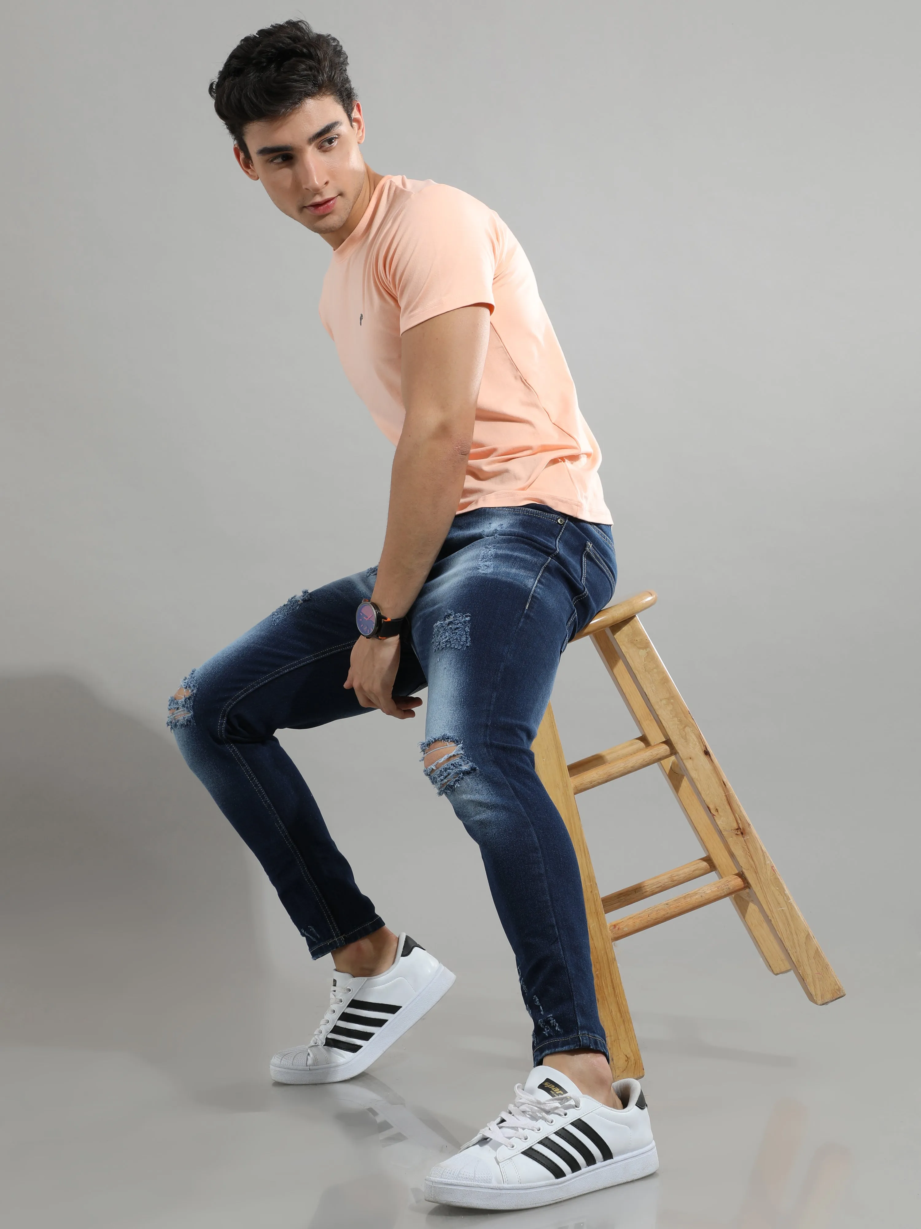Tropical Peach Bamboo Fabric T-Shirt