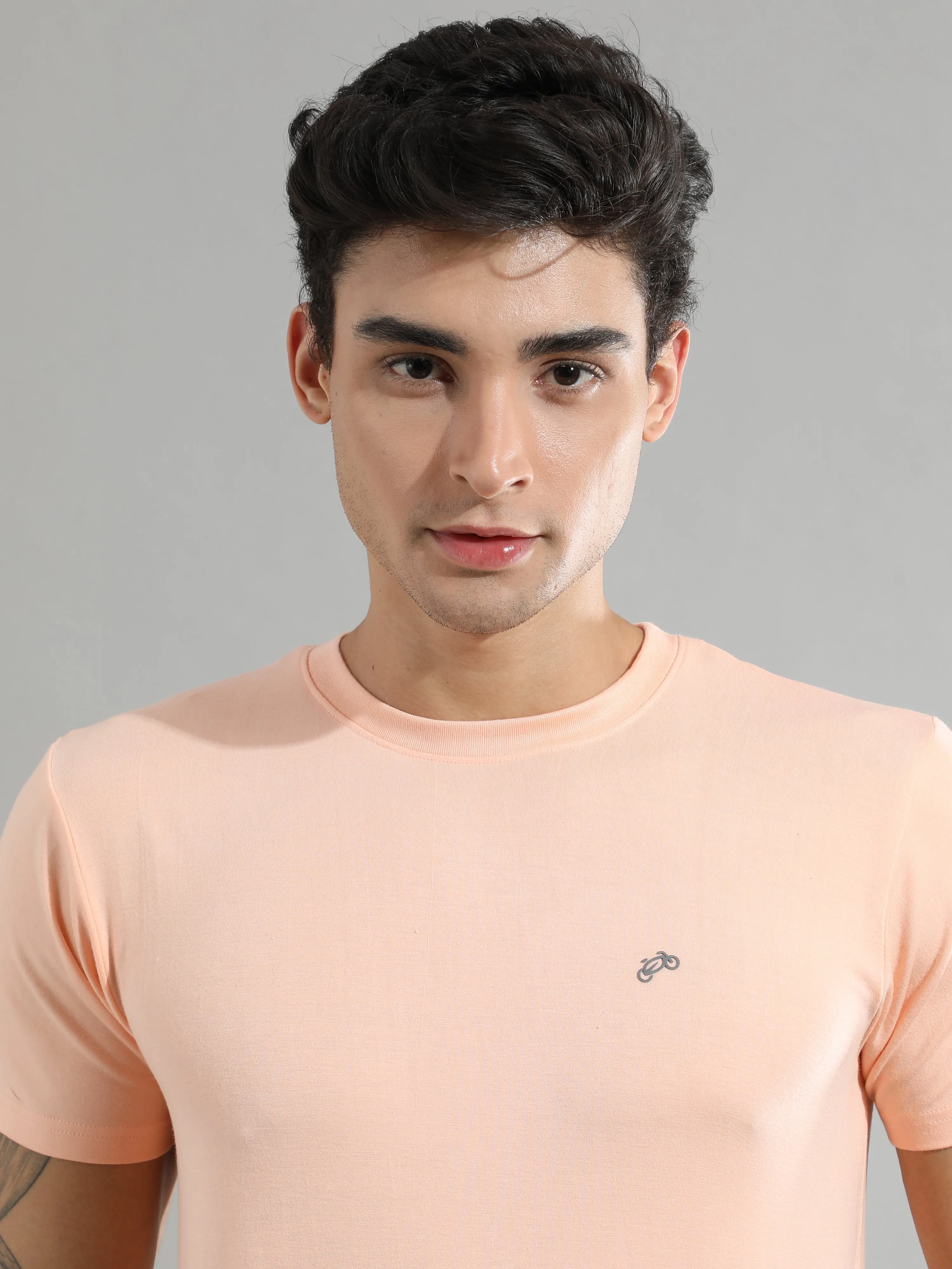 Tropical Peach Bamboo Fabric T-Shirt