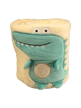 Ultra-soft Embroidered Alligator Toddler Blanket