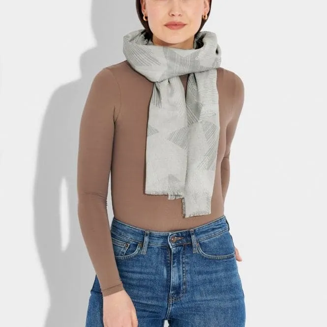 White Sentiment Scarf Line KLS499