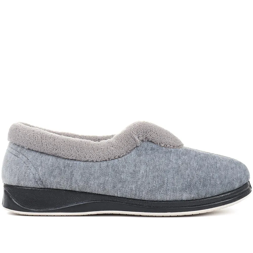 Wide Fit Antibacterial Slippers - QING32013 / 319 075
