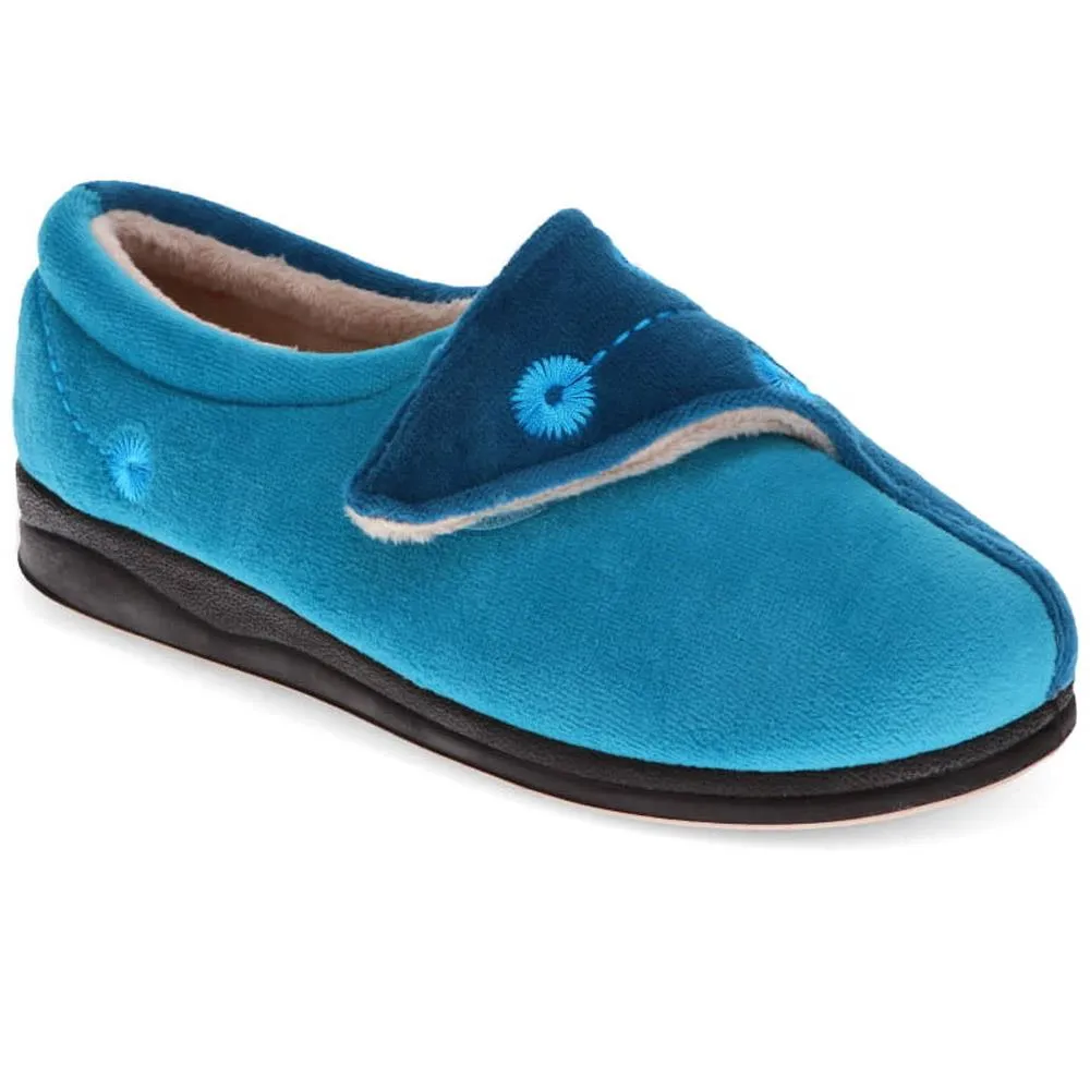 Wide Fit Antibacterial Slippers - QING32013 / 319 075
