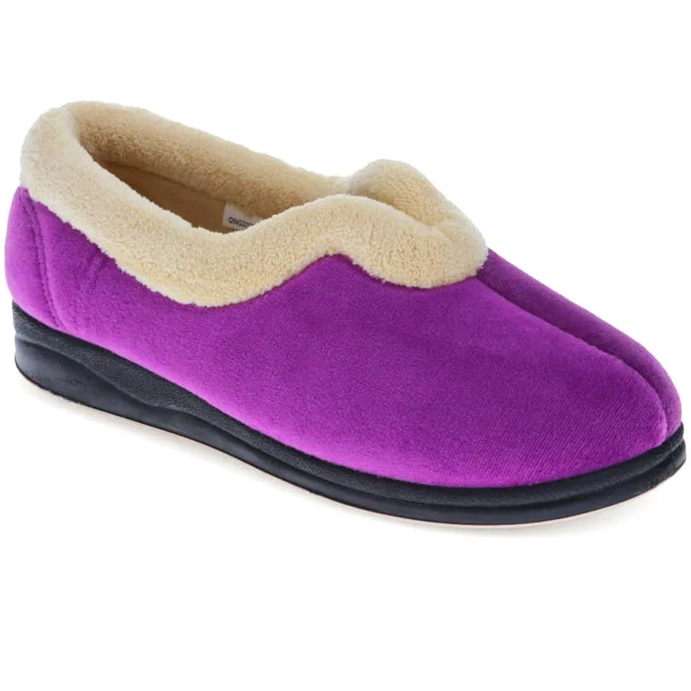 Wide Fit Antibacterial Slippers - QING32013 / 319 075
