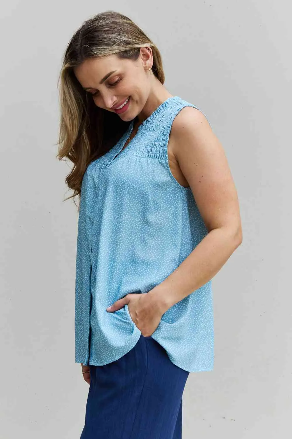 Women's HEYSON She Means Business Full Size Ruffled Floral Flare Shirt