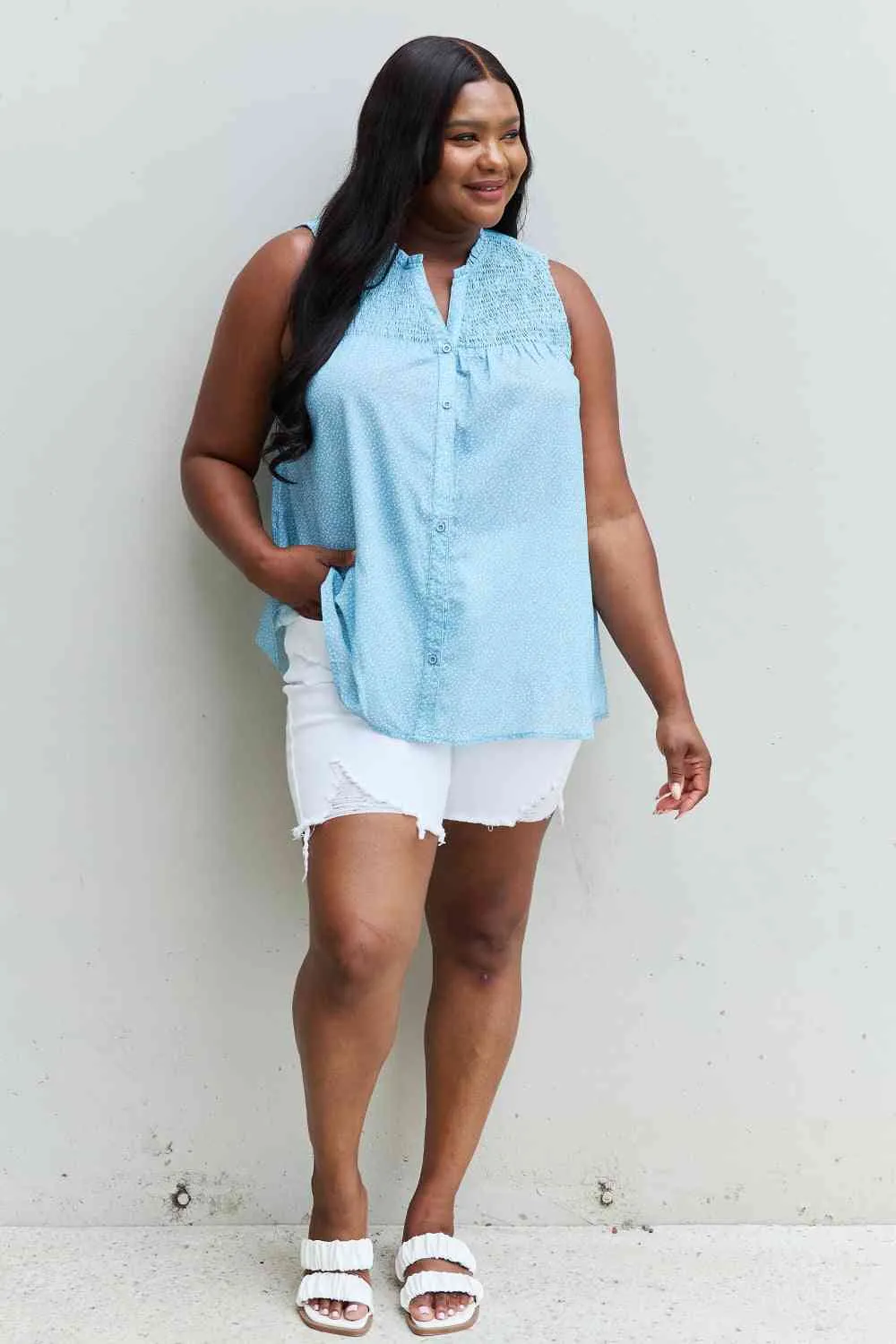 Women's HEYSON She Means Business Full Size Ruffled Floral Flare Shirt