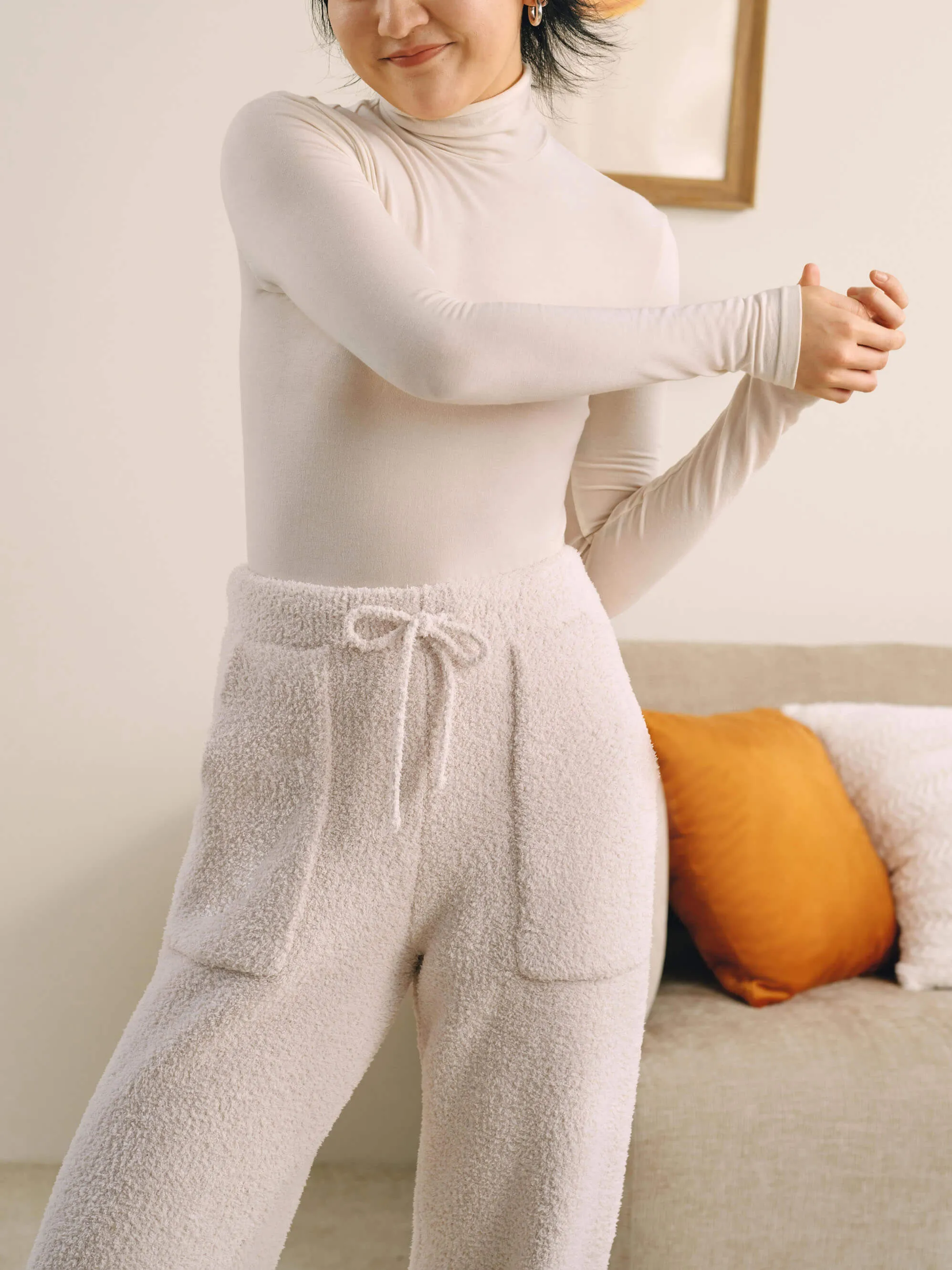 Wool Seamless Turtleneck Top